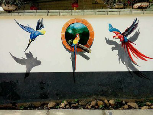 武平视觉错位-3D墙绘设计