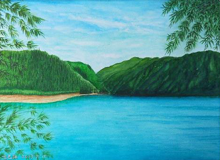 武平在墙绘中，如何绘画绿水青山？