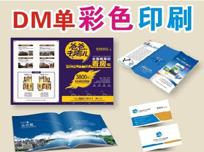 武平单页印刷，色彩搭配简单。