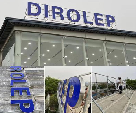 武平楼顶发光字安装的注意事项。